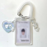 Maxbell Photocard Holder Photo Sleeves ID Card Case Vertical for Name Card Blue