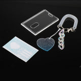 Maxbell Photocard Holder Photo Sleeves ID Card Case Vertical for Name Card Blue