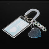 Maxbell Photocard Holder Photo Sleeves ID Card Case Vertical for Name Card Blue