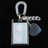 Maxbell Photocard Holder Photo Sleeves ID Card Case Vertical for Name Card Blue