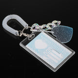 Maxbell Photocard Holder Photo Sleeves ID Card Case Vertical for Name Card Blue