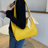 Maxbell Fashion Shoulder Bag Large Capacity Wallet Gifts for Work Shopping Beach Yellow