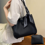 Maxbell Fashion Shoulder Bag Large Capacity Wallet Gifts for Work Shopping Beach Black