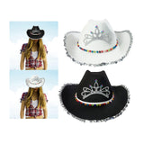 Maxbell Fashion Cowboy Hat Party Favors Wild West Cowgirl Costume Dress up White