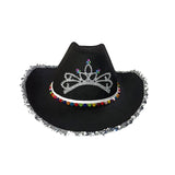 Maxbell Fashion Cowboy Hat Party Favors Wild West Cowgirl Costume Dress up Black