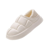 Maxbell Winter Waterproof Slippers Easy to Clean for Indoor Outdoor Home Women 40 41 White