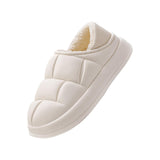 Maxbell Winter Waterproof Slippers Easy to Clean for Indoor Outdoor Home Women 40 41 White