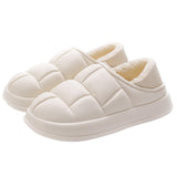 Maxbell Winter Waterproof Slippers Easy to Clean for Indoor Outdoor Home Women 40 41 White