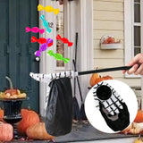 Maxbell Large Halloween Candy Bag Party Decor with Handle Basket Hand Prop Bar Black