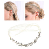 Maxbell Wedding Headband Hair Accessories Chain Headpiece for Homecomings Birthday