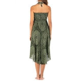 Maxbell Fashion Women Skirts Bottom Skirt Costume Bohemian High Waist Clothing green