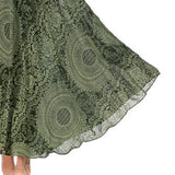 Maxbell Fashion Women Skirts Bottom Skirt Costume Bohemian High Waist Clothing green
