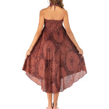 Maxbell Fashion Women Skirts Bottom Skirt Costume Bohemian High Waist Clothing orange