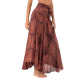 Maxbell Fashion Women Skirts Bottom Skirt Costume Bohemian High Waist Clothing orange