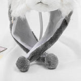 Maxbell Plush Animal Winter Hat Party Women Men Novelty Kids Headgear Husky Beanie