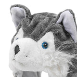 Maxbell Plush Animal Winter Hat Party Women Men Novelty Kids Headgear Husky Beanie