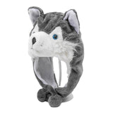 Maxbell Plush Animal Winter Hat Party Women Men Novelty Kids Headgear Husky Beanie