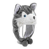 Maxbell Plush Animal Winter Hat Party Women Men Novelty Kids Headgear Husky Beanie