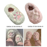 Maxbell Cute Winter Slippers Indoor On Warm Adults Fall Kids S White
