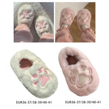 Maxbell Cute Winter Slippers Indoor On Warm Adults Fall Kids S White