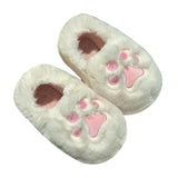 Maxbell Cute Winter Slippers Indoor On Warm Adults Fall Kids L White