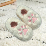 Maxbell Cute Winter Slippers Indoor On Warm Adults Fall Kids L White
