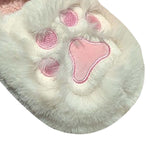 Maxbell Cute Winter Slippers Indoor On Warm Adults Fall Kids L White
