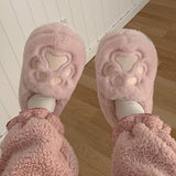Maxbell Cute Winter Slippers Indoor On Warm Adults Fall Kids L Pink