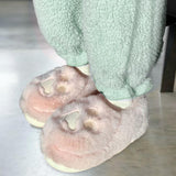Maxbell Cute Winter Slippers Indoor On Warm Adults Fall Kids L Pink