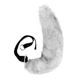 Maxbell Faux tail fox Furry Easy wearing Clip Ears for Women Teen Halloween White Black