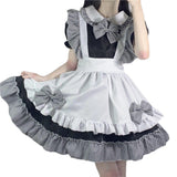 Maxbell Maid Costume Women Girls White Apron Dress Maid Dress Gothic Lolita Dresses XXL