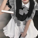 Maxbell Maid Costume Women Girls White Apron Dress Maid Dress Gothic Lolita Dresses XXL