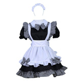 Maxbell Maid Costume Women Girls White Apron Dress Maid Dress Gothic Lolita Dresses XXL