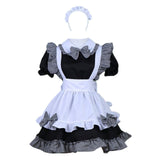 Maxbell Maid Costume Women Girls White Apron Dress Maid Dress Gothic Lolita Dresses XXL