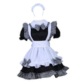 Maxbell Maid Costume Women Girls White Apron Dress Maid Dress Gothic Lolita Dresses XXL