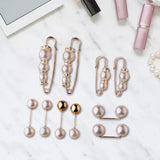 Maxbell 10Pcs Women Brooch Pins Shawl Clips Collar Safety Pin for Clothes