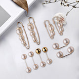 Maxbell 10Pcs Women Brooch Pins Shawl Clips Collar Safety Pin for Clothes