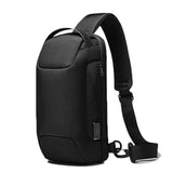 Maxbell Sling Bag for Men with Lock Backpack Handbag for Cycling Camping Travelling Black