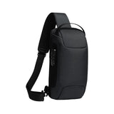 Maxbell Sling Bag for Men with Lock Backpack Handbag for Cycling Camping Travelling Black