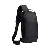 Maxbell Sling Bag for Men with Lock Backpack Handbag for Cycling Camping Travelling Black