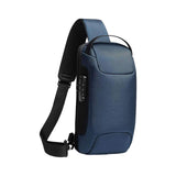 Maxbell Sling Bag for Men with Lock Backpack Handbag for Cycling Camping Travelling Blue