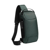 Maxbell Sling Bag for Men with Lock Backpack Handbag for Cycling Camping Travelling Green