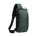 Maxbell Sling Bag for Men with Lock Backpack Handbag for Cycling Camping Travelling Green