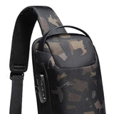 Maxbell Sling Bag for Men with Lock Backpack Handbag for Cycling Camping Travelling Camouflage