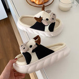 Maxbell Linen Cotton Slippers Open Toe Non Slip Sho Comfortable for Bedroom 40-41