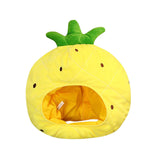 Maxbell Fruits Hat Plush Cartoon Performing Props Funny Comfortable Warm Decorations