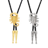 Maxbell Alloy Bolo Tie Adjustable Costume Retro Style Rope Cowboy for Women Men Gold