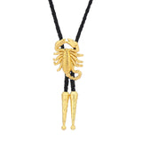 Maxbell Alloy Bolo Tie Adjustable Costume Retro Style Rope Cowboy for Women Men Gold