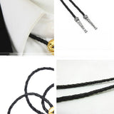 Maxbell Alloy Bolo Tie Adjustable Costume Retro Style Rope Cowboy for Women Men Gold