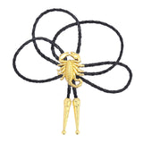 Maxbell Alloy Bolo Tie Adjustable Costume Retro Style Rope Cowboy for Women Men Gold